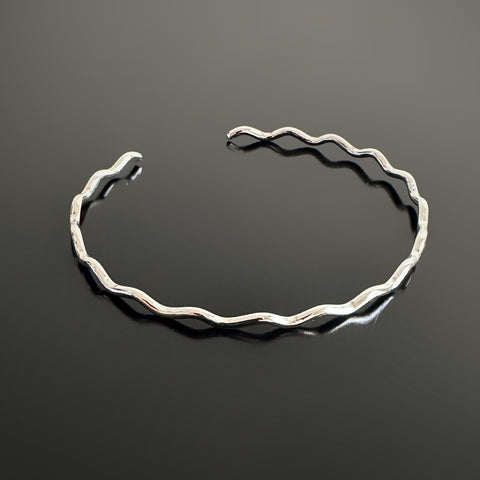 Wave, sterling silver cuff