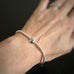 Handmade Ginkgo Bead sterling silver bracelet