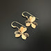 14k gold-filled handmade clover leaf earrings