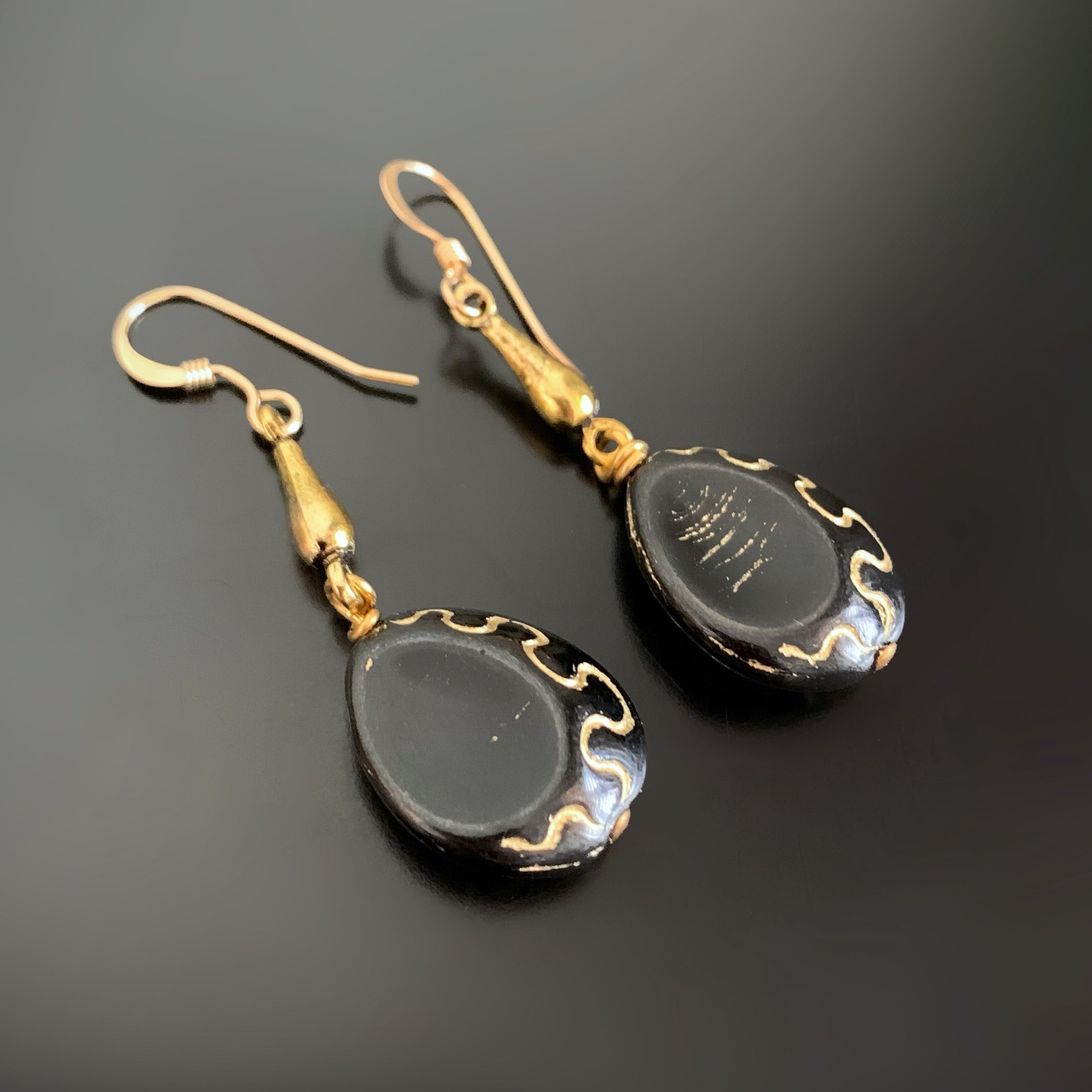 Black Rustic Teardrop Earrings – Adorn Jewelry and Accessories